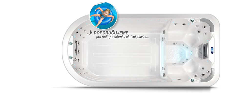 Bazén s protiproudem Beluga je nízkoenergetické SWIM SPA od prodejce SPA-Studio® v Praze.