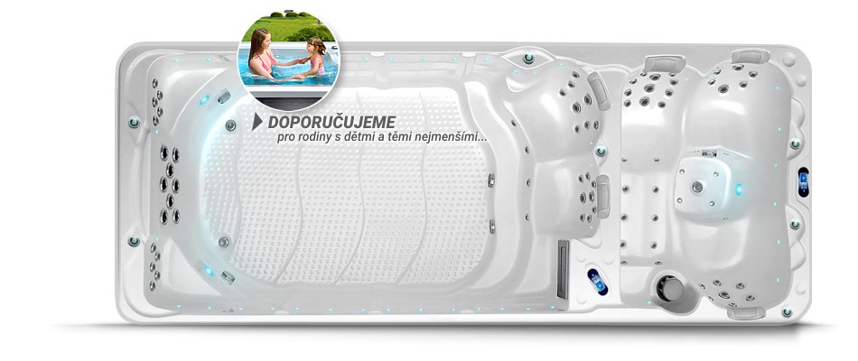 Bazén s protiproudem Nautilus XL je nízkoenergetické SWIM SPA od prodejce SPA-Studio® v Praze.