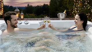 Mikroperličkový systém vířivé vany Lara Smart pro dvě osoby, řada Unique Slim System
