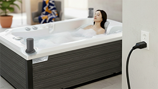 Vířivá vana Lara Smart pro dvě osoby, řada Unique Slim System